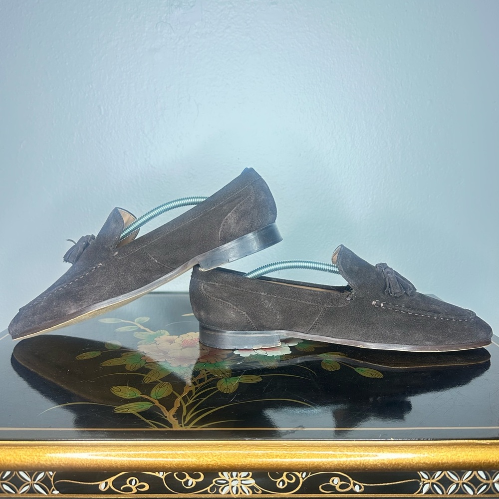 Kurt Geiger Dark Brown Suede Loafers